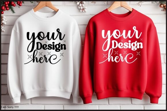 Christmas 18000 Sweatshirt Mockup: Graphics for Product Mockups