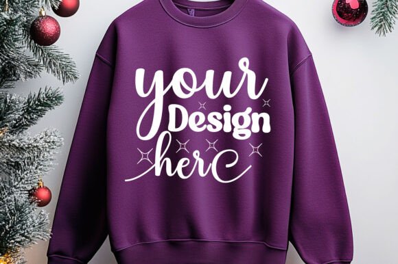 Christmas 18000 Sweatshirt Mockup: Graphics for Product Mockups