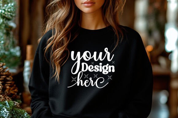 Christmas 18000 Sweatshirt Mockup: Graphics for Product Mockups
