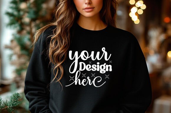 Christmas 18000 Sweatshirt Mockup: Premium Graphics for Product Mockups
