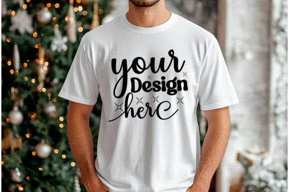 Christmas Sweatshirt Men Mockup 112: Graphics & Product Mockups