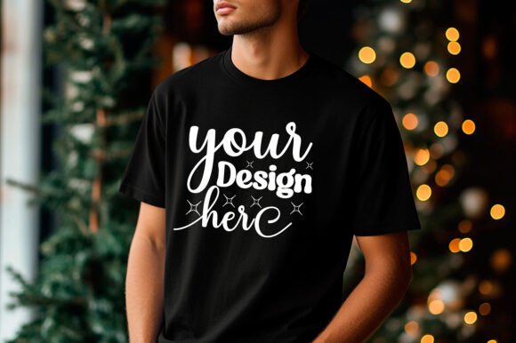 Christmas Sweatshirt Men Mockup 24 Graphics