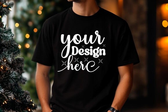 Christmas Sweatshirt Men Mockup 25 Graphics