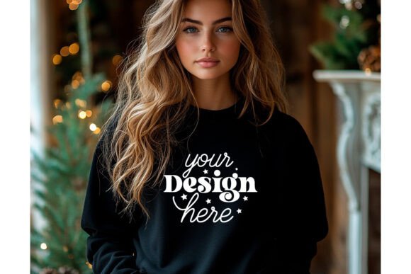 Christmas Sweatshirt Mockup 24: Graphics for Product Mockups