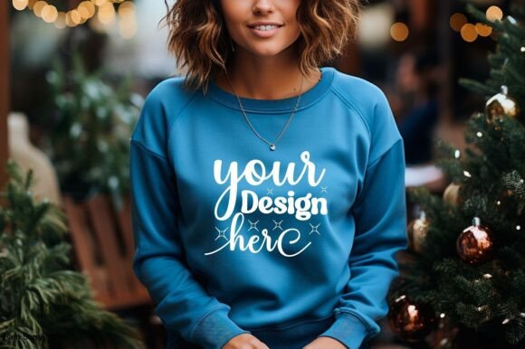 Christmas Women Sweatshirt Mockup 31: Graphics for Product Mockups