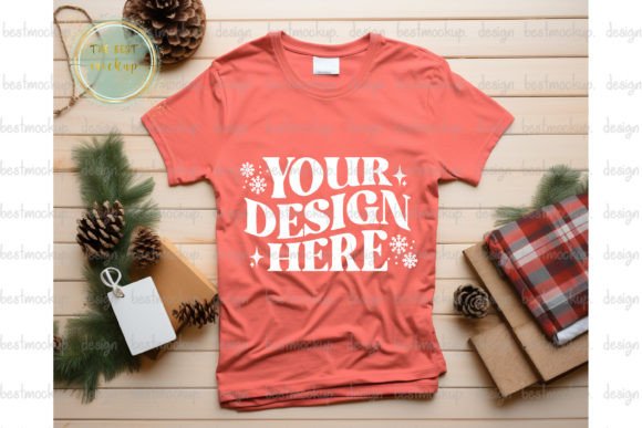 Coral Christmas Graphics for T-Shirts