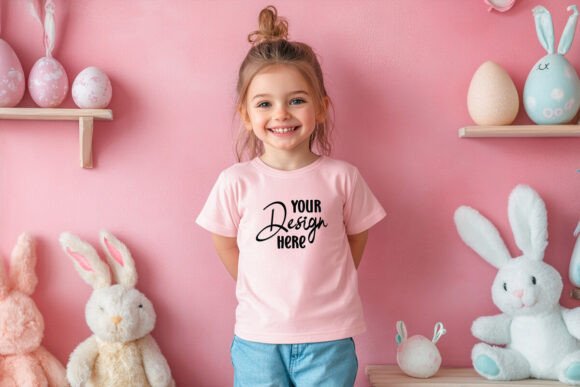 Easter Kids Mockup: Graphics & Product Mockups