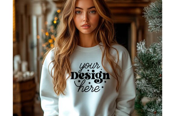 Graphics for Product Mockups: Christmas Sweatshirt 57