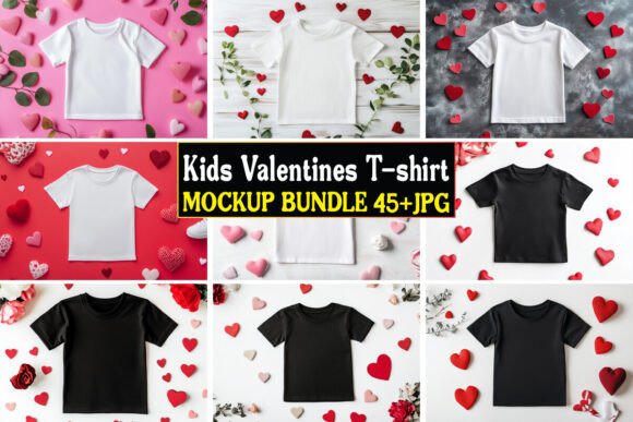 Kids Valentine Mockup: Graphics & Product Mockups