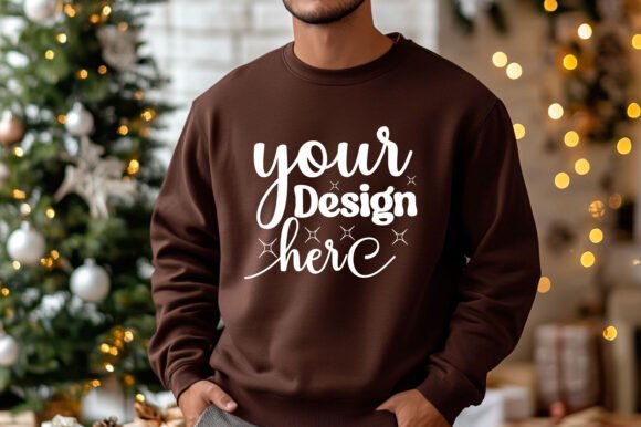Real-World Review: Christmas Sweatshirt Men Mockup 37
