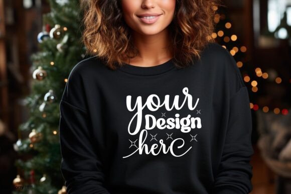 Reviewing Christmas Women Sweatshirt Mockup 17