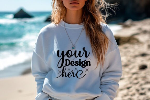 Summer Women Sweatshirt Mockup 93: Graphics for Product Mockups