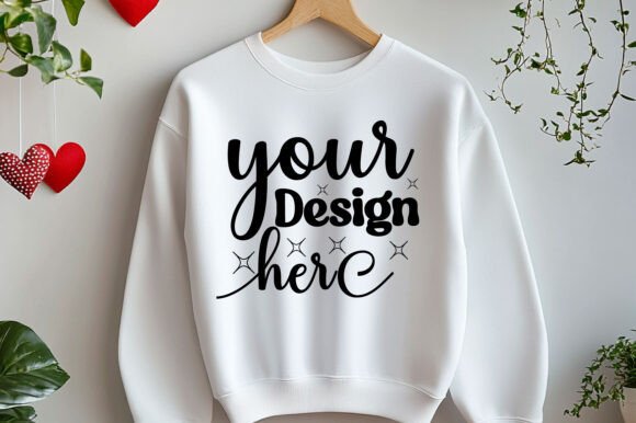 Valentine Day Sweatshirt Mockup 104: Graphics for Product Mockups