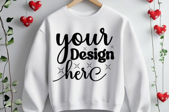Valentine Day Sweatshirt Mockup 107 Review