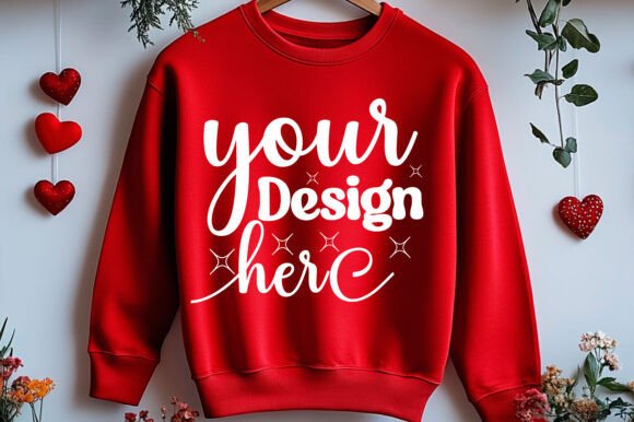 Valentine Day Sweatshirt Mockup 74 Graphics Review