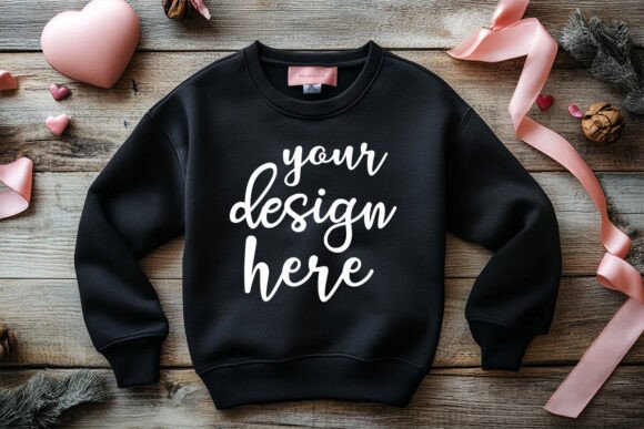 Valentines Day Sweatshirt Mockup: Graphics for Product Mockups
