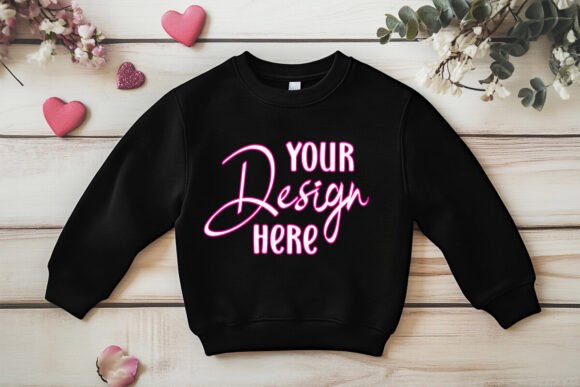 Valentine’s Sweatshirt Mockup: Graphics for Product Mockups