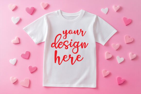 Valentine’s T-shirt Mockup: Graphics for Product Mockups